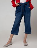 Nevada Kids Capri Pants Denim Pinggang Pita