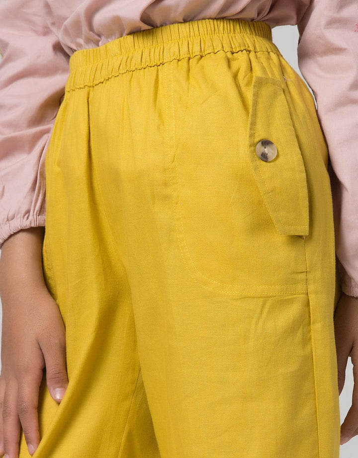 Nevada Kids Capri Pants Button On Pocket