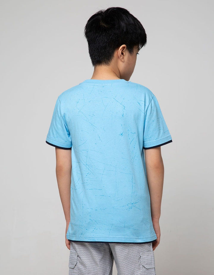 Marvel Avengers 4 Figure Print Marble T-Shirt