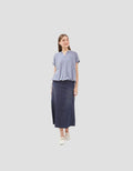 Graphis Kaos Bergaris untuk Wanita