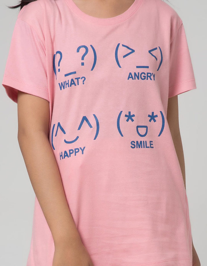 Nevada Kids Short Sleeve T-Shirt 4 Emojis