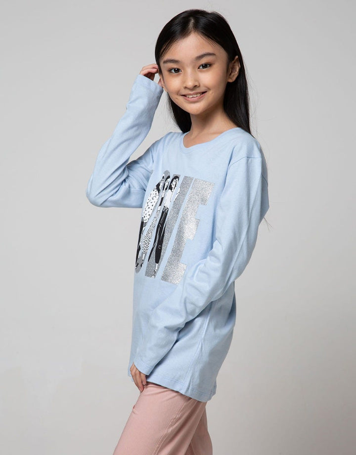 Nevada Kids Long Sleeve T-Shirt Prt Love Girls