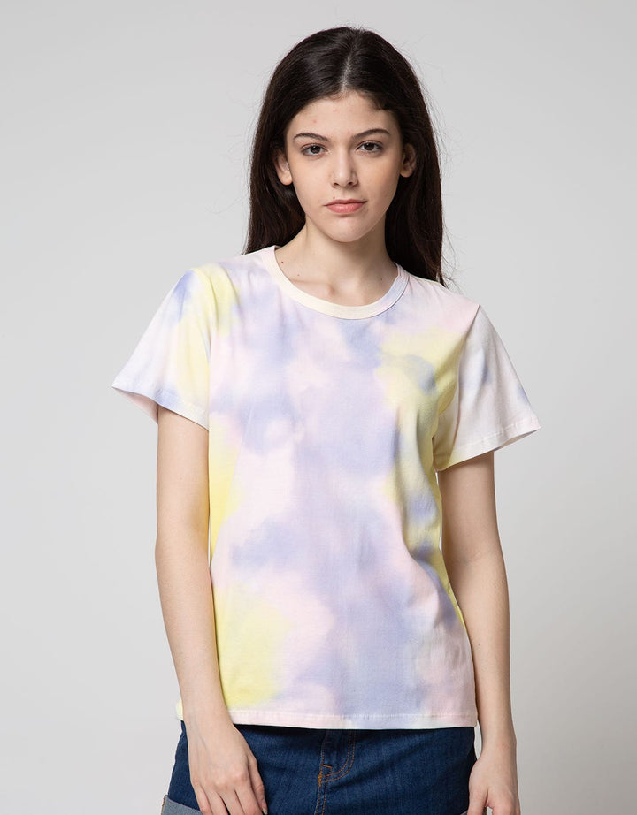 T Zone Short Sleeve T-Shirt Tiedye Non Raglan Basic