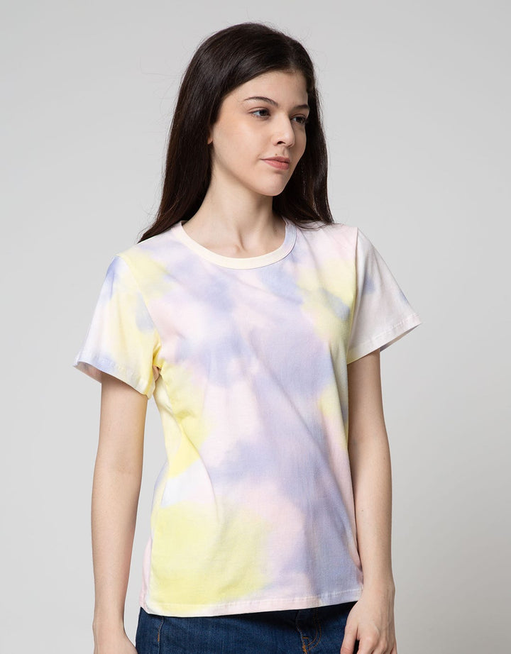 T Zone Short Sleeve T-Shirt Tiedye Non Raglan Basic