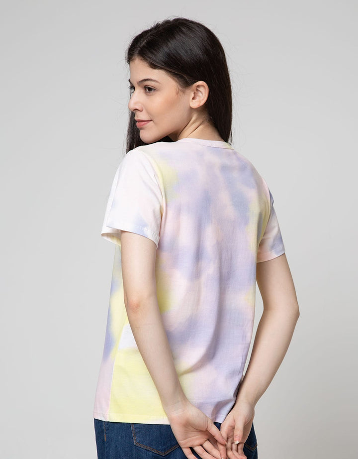 T Zone Short Sleeve T-Shirt Tiedye Non Raglan Basic