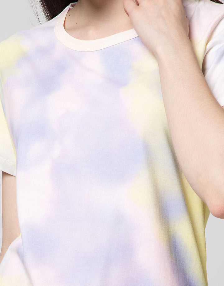 T Zone Short Sleeve T-Shirt Tiedye Non Raglan Basic
