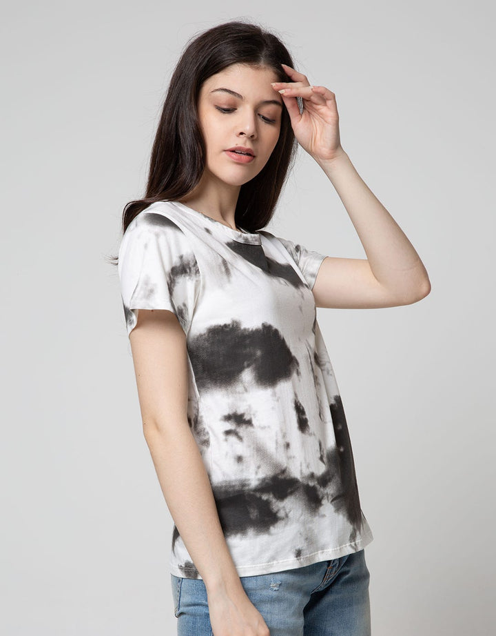 T Zone Short Sleeve T-Shirt Tiedye Non Raglan Basic