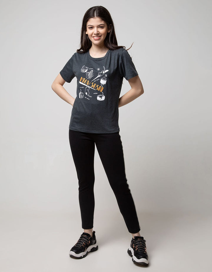 T Zone Short Sleeve T-Shirt Cartoon Non Raglan Cute