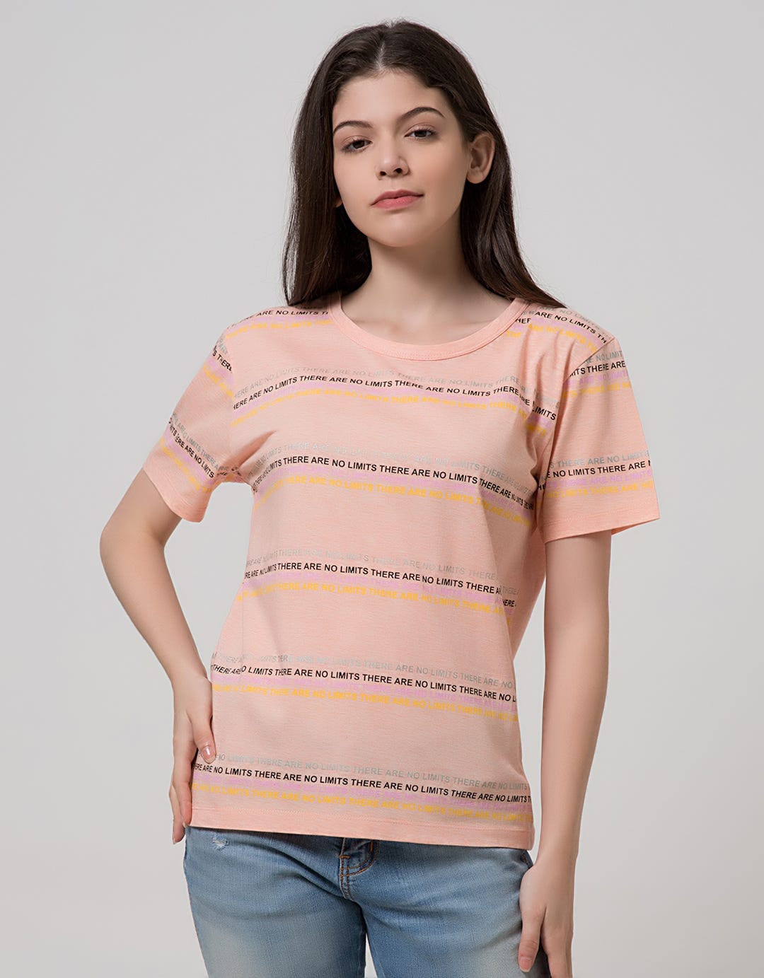 T Zone Short Sleeve T-Shirt Wording Non Raglan Sporty