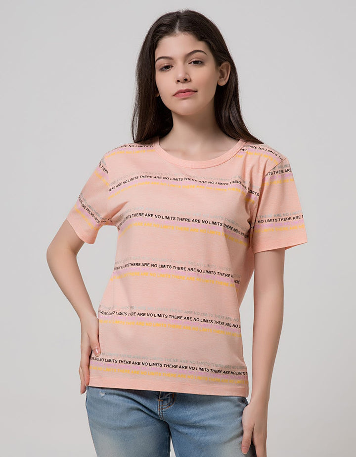 T Zone Short Sleeve T-Shirt Wording Non Raglan Sporty