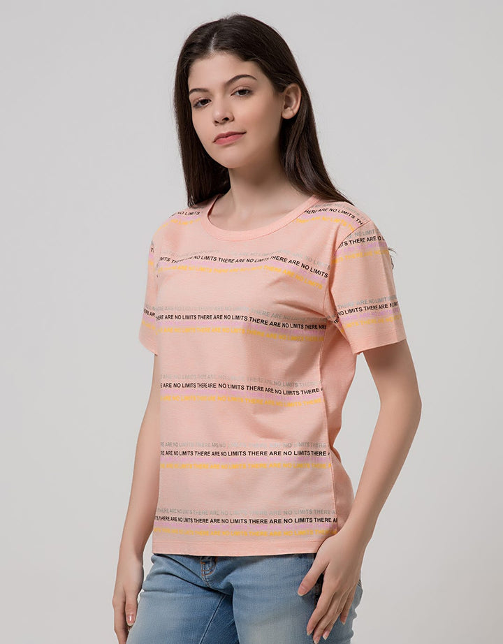 T Zone Short Sleeve T-Shirt Wording Non Raglan Sporty