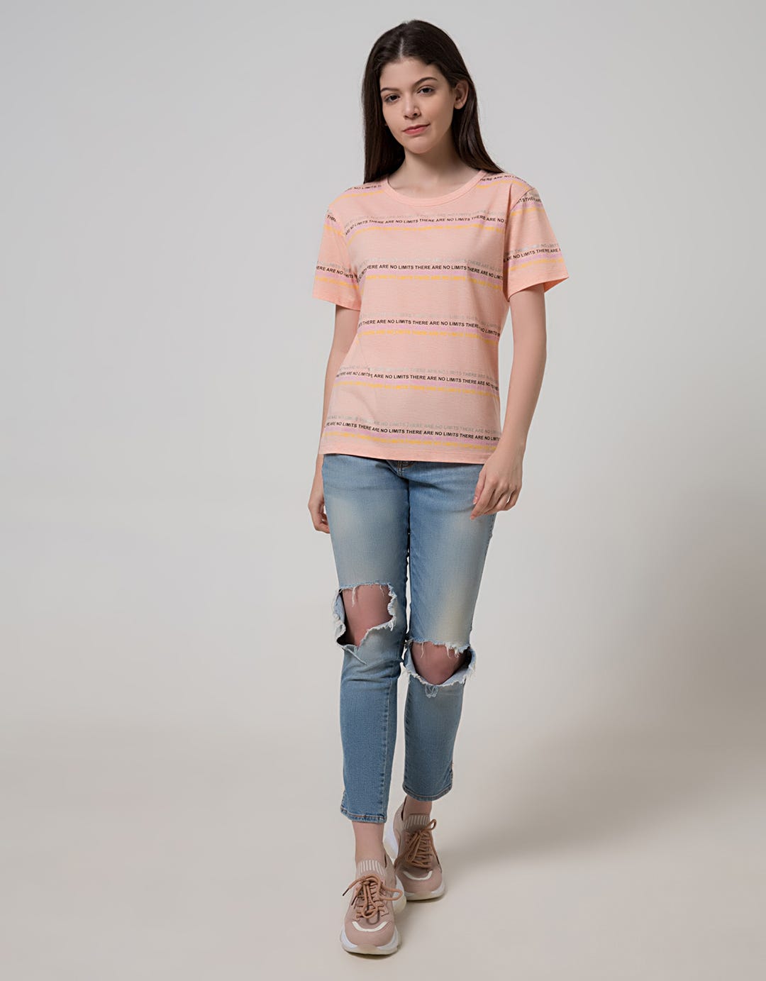 T Zone Short Sleeve T-Shirt Wording Non Raglan Sporty