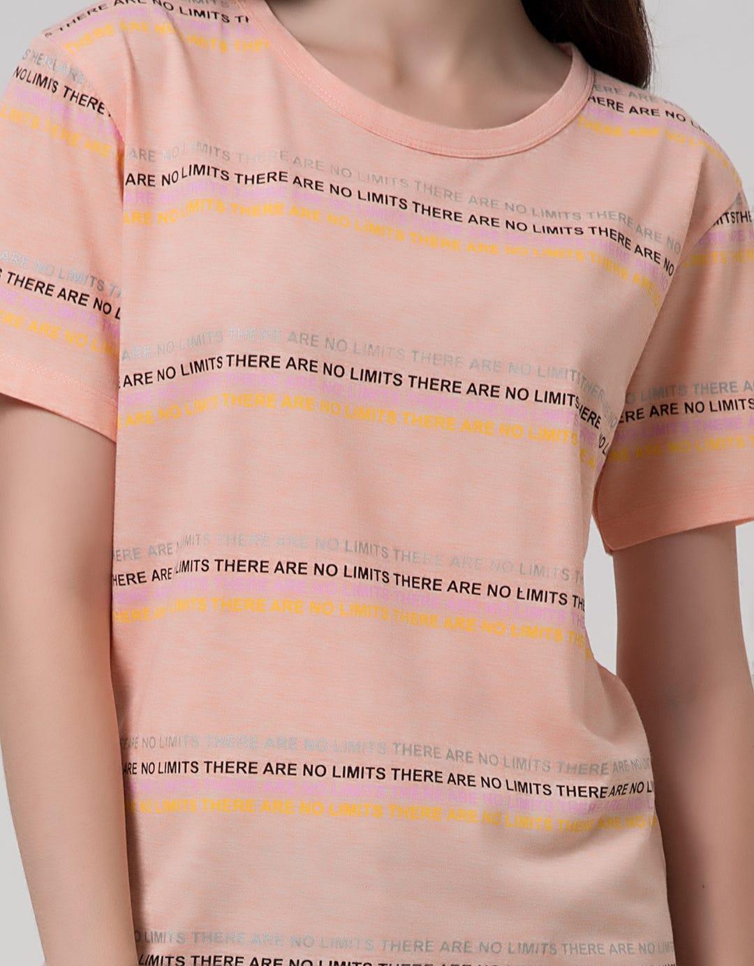 T Zone Short Sleeve T-Shirt Wording Non Raglan Sporty
