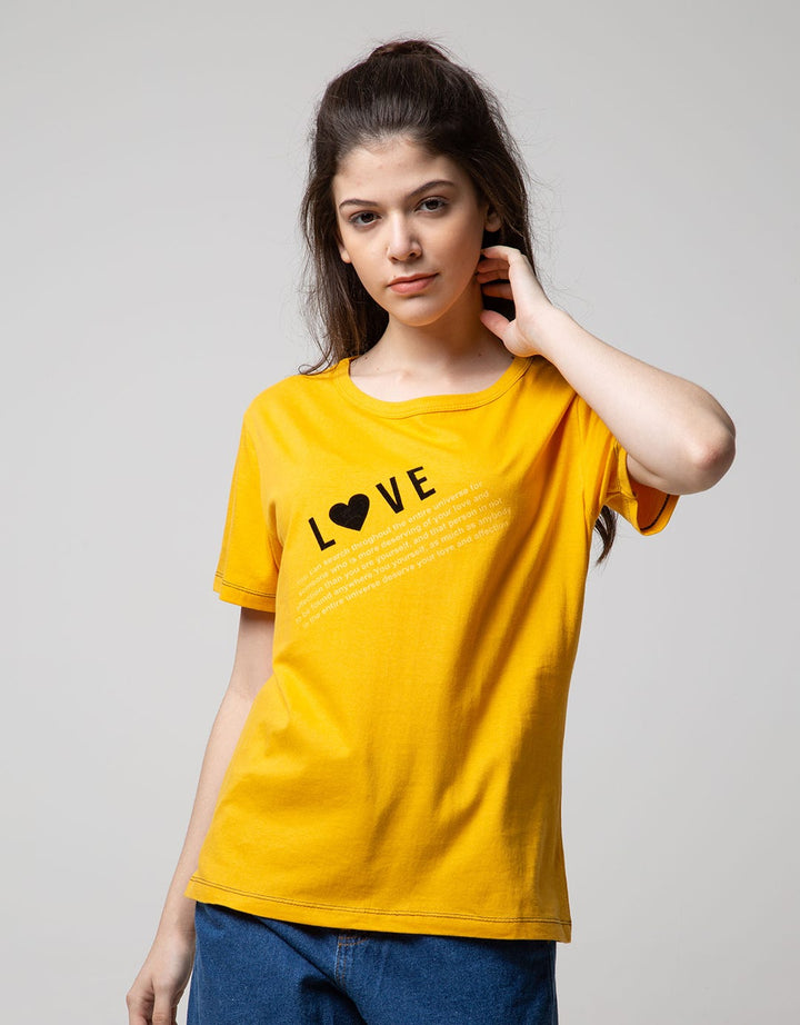 T Zone Short Sleeve T-Shirt Wording Non Raglan Sporty