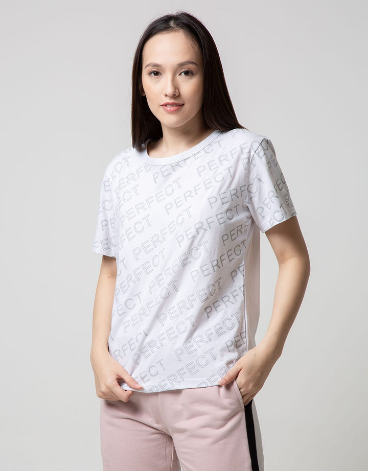 T Zone T-Shirt Wording Non Raglan Sporty