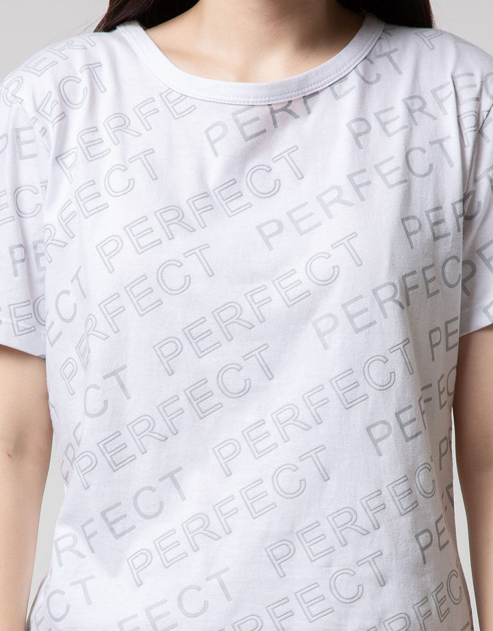 T Zone T-Shirt Wording Non Raglan Sporty