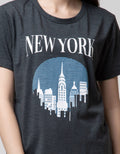 T Zone Short Sleeve T-Shirt Photoprint Non Raglan Sporty