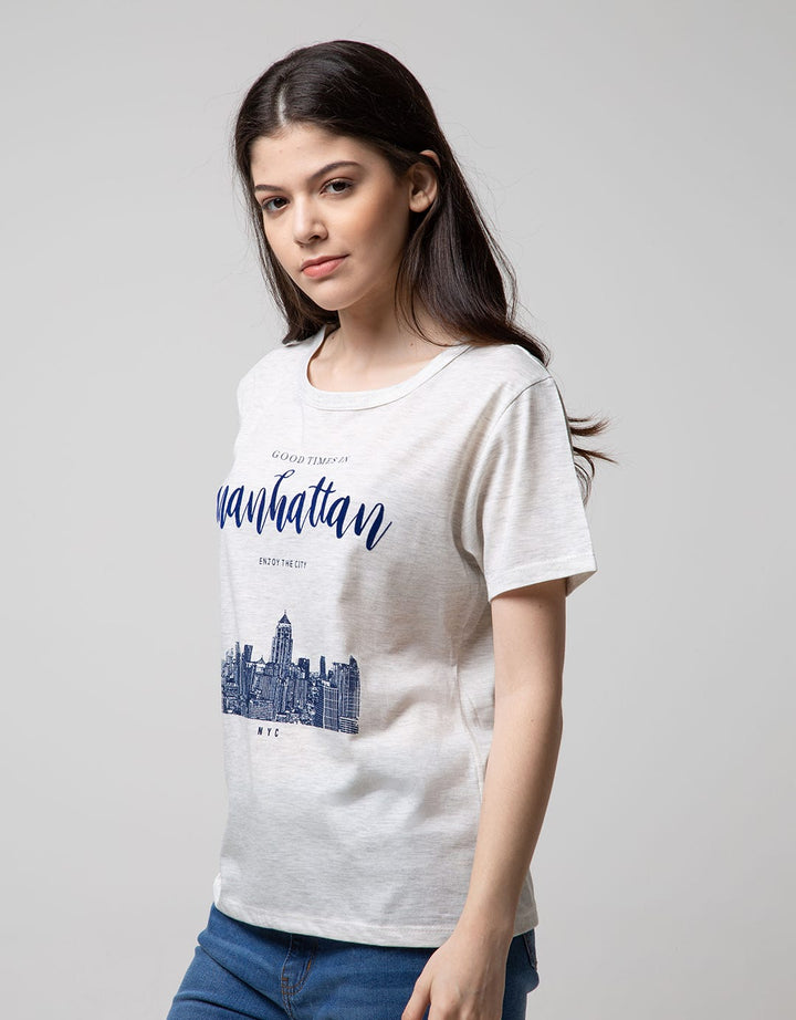 T Zone Short Sleeve T-Shirt Photoprint Non Raglan Sporty