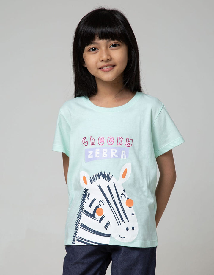 Little M Short Sleeve Zebra T-Shirt