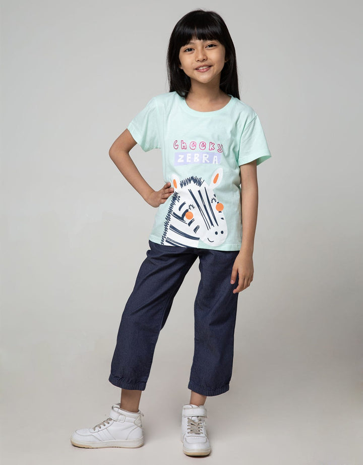 Little M Short Sleeve Zebra T-Shirt