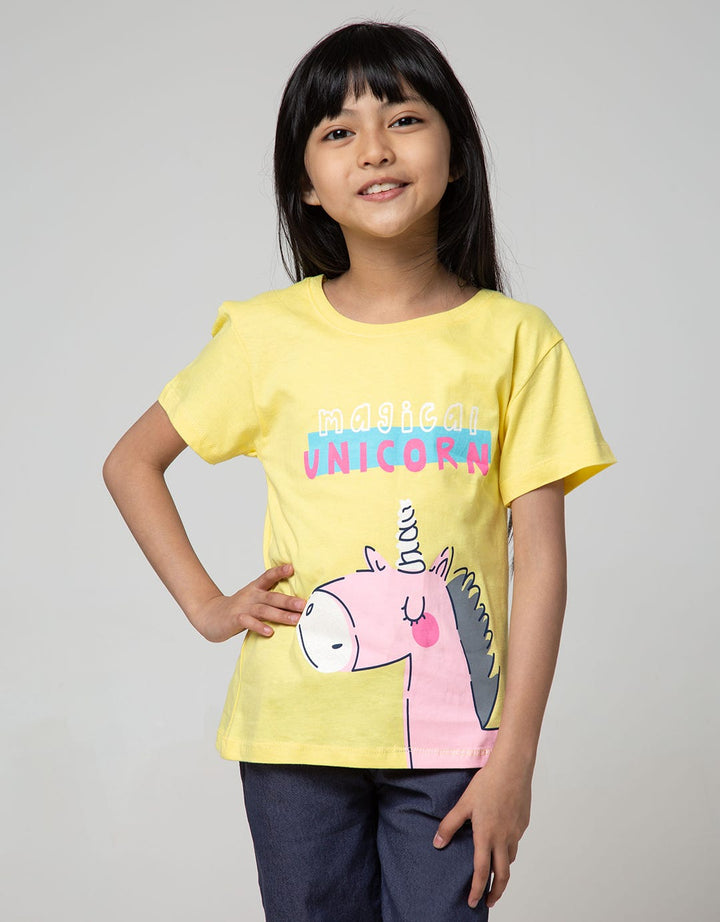 Little M Short Sleeve Magical Unicorn T-Shirt