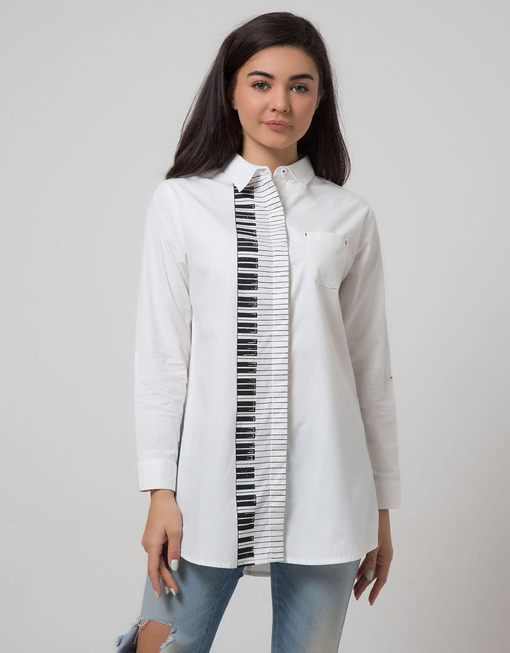 Nevada Long Sleeve Piano Tunic