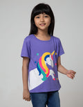 Little M Short Sleeve T-Shirt Unicorn Stars