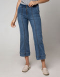 Nevada Denim Long Pants Fashion Kulot High Waist