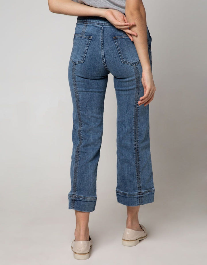 Nevada Denim Long Pants Fashion Kulot High Waist