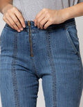 Nevada Denim Long Pants Fashion Kulot High Waist