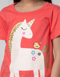 Little M Short Sleeve Unicorn Bird T-Shirt