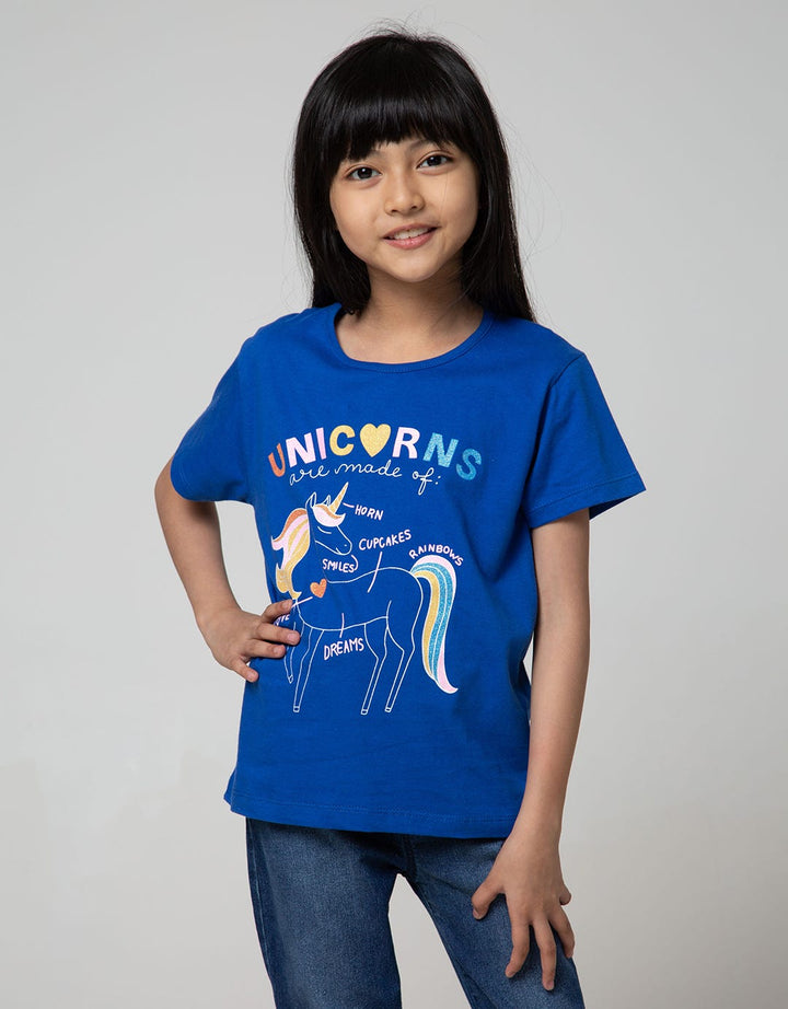 Little M Short Sleeve Unicorn Love T-Shirt