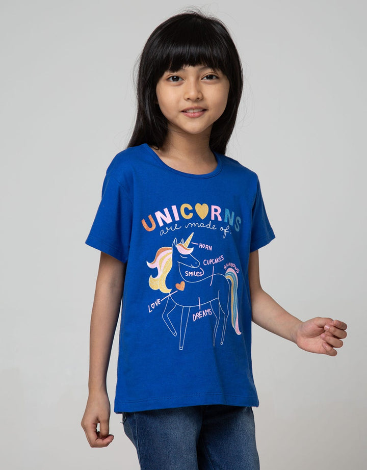 Little M Short Sleeve Unicorn Love T-Shirt