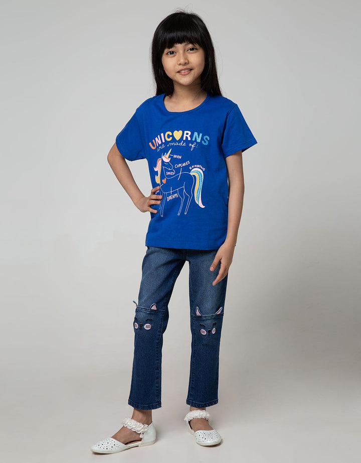 Little M Short Sleeve Unicorn Love T-Shirt