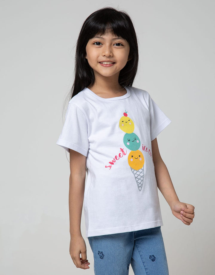 Little M Short Sleeve T-Shirt Sweet Ice