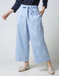 Nevada Long Pants Woven Solid W Rope Belt