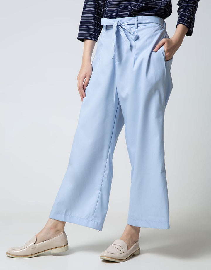 Nevada Long Pants Woven Solid W Rope Belt