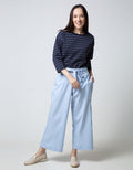 Nevada Long Pants Woven Solid W Rope Belt