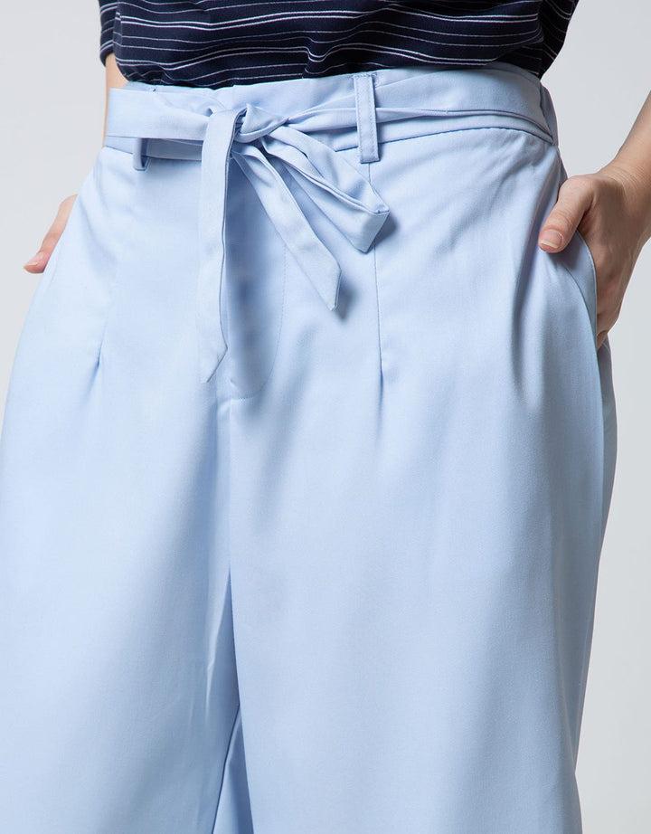 Nevada Long Pants Woven Solid W Rope Belt