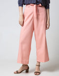 Nevada Long Pants Woven Solid Medium With Rope Belt