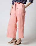 Nevada Long Pants Woven Solid Medium With Rope Belt