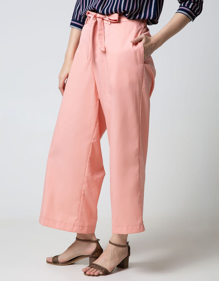 Nevada Long Pants Woven Solid Medium With Rope Belt