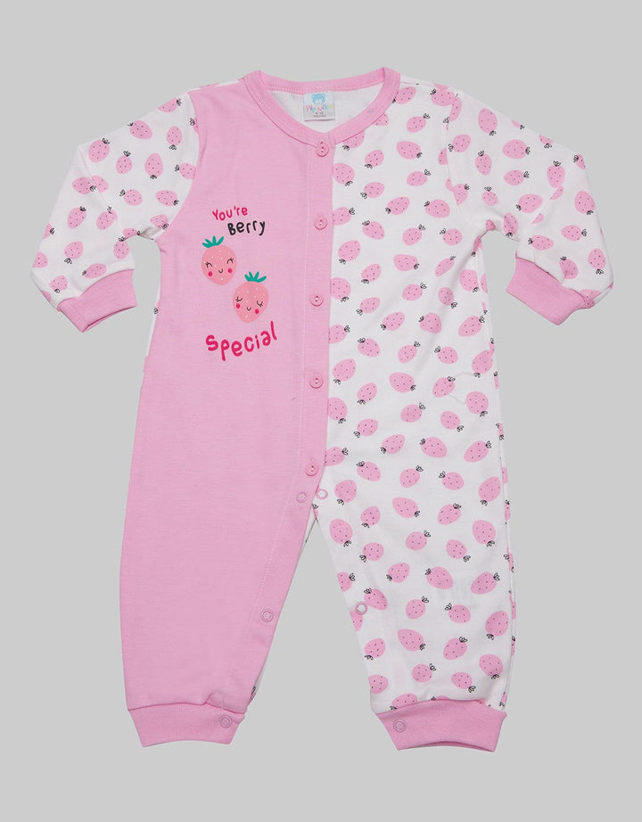 Pipiniko Long Jumpsuit Romper Strawberry Rpjunic