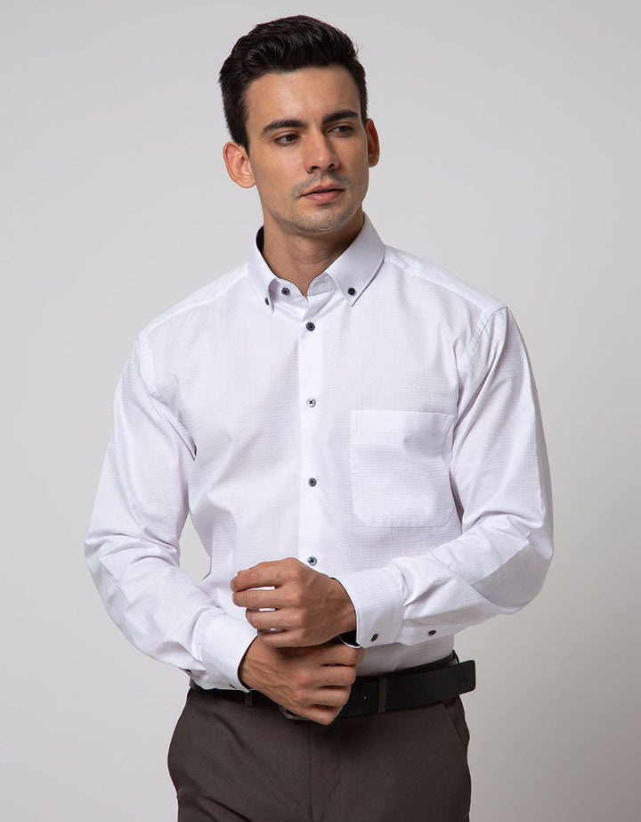 Alisan Long Sleeve Shirt Texture Dobby