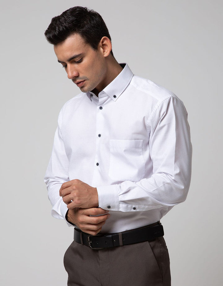 Alisan Long Sleeve Shirt Texture Dobby