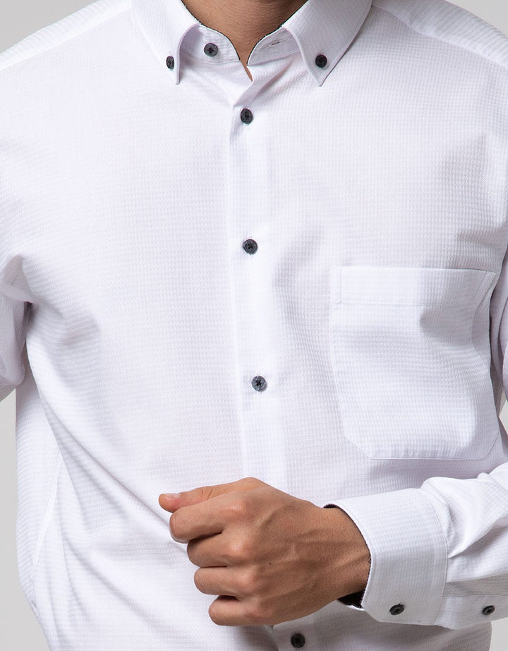 Alisan Long Sleeve Shirt Texture Dobby