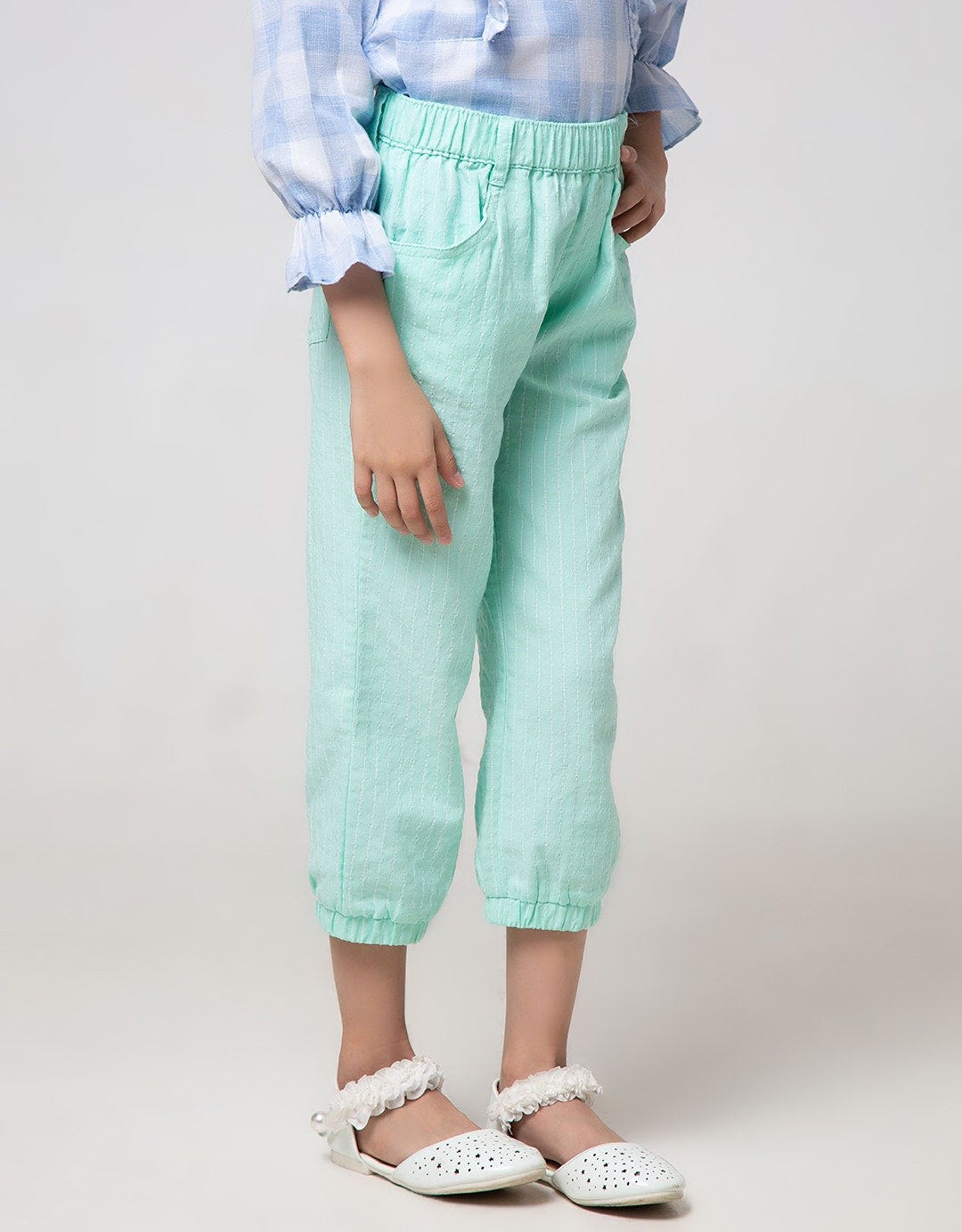 Little M Jogger Woven Stripe