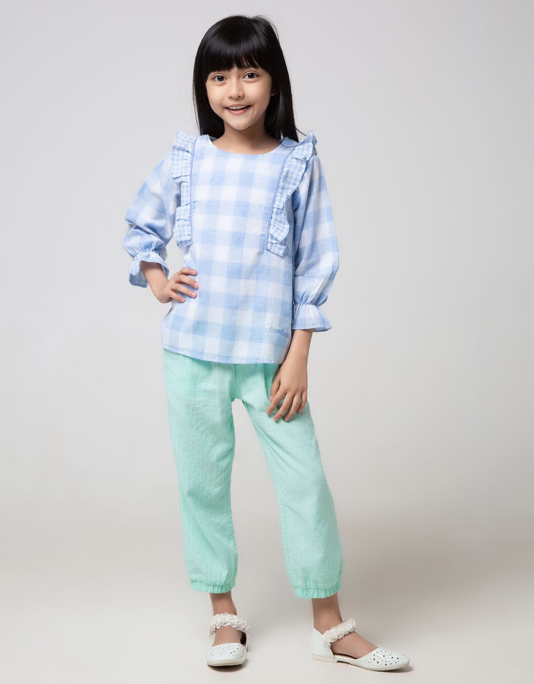 Little M Jogger Woven Stripe