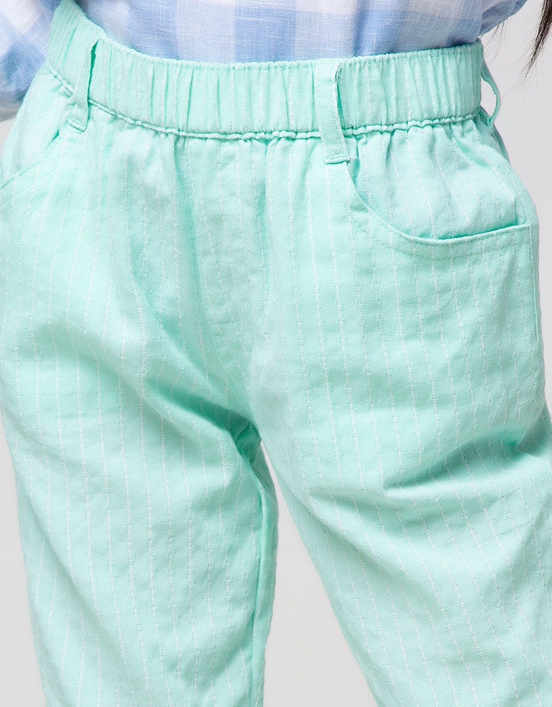 Little M Jogger Woven Stripe