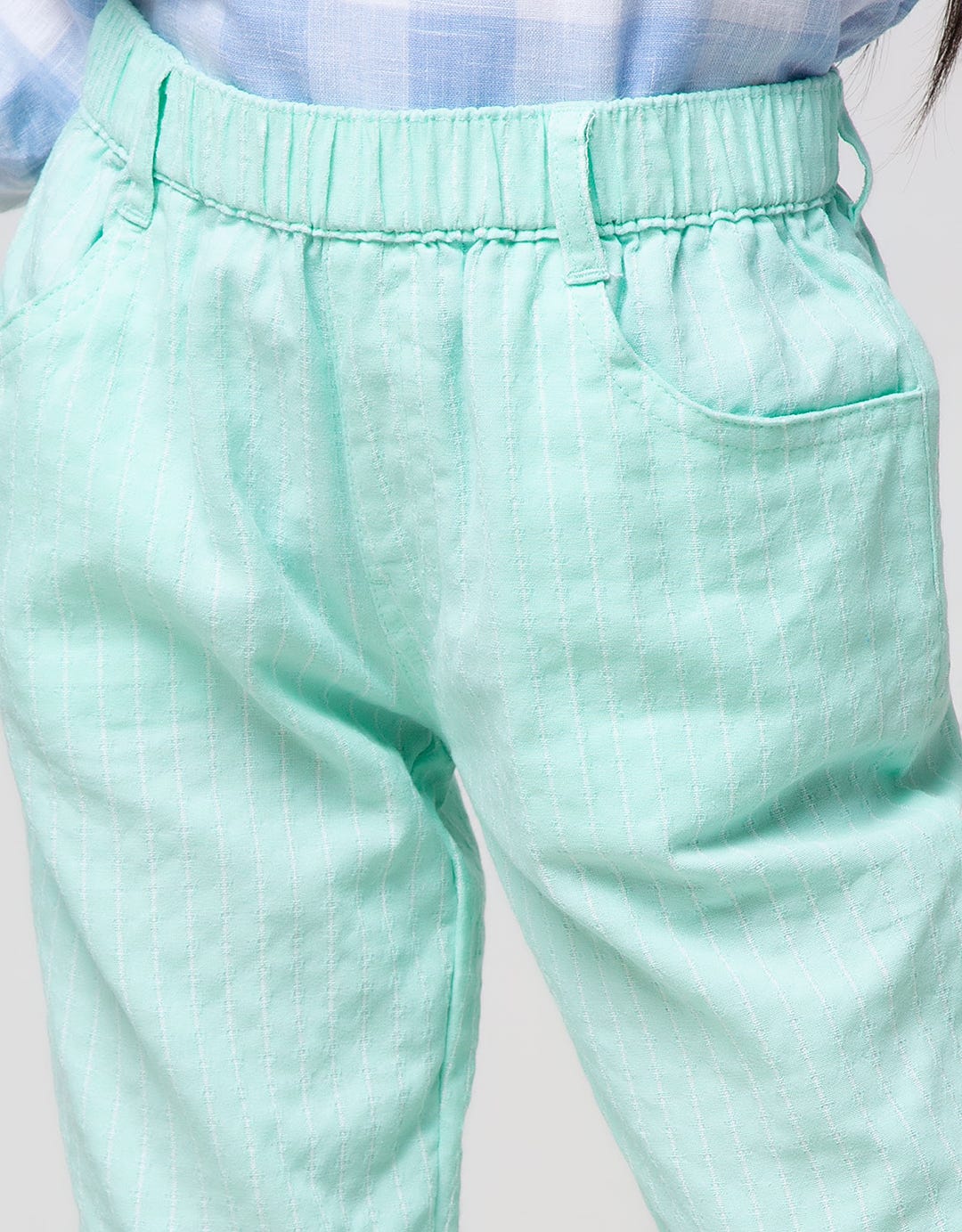 Little M Jogger Woven Stripe